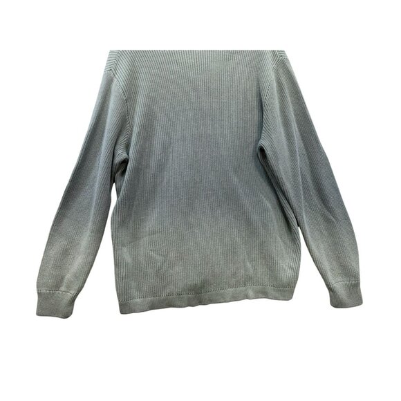 Lucky Brand Womens Washed & Worn Ribbed Zip-Up Cardigan XXL Pale Green - Picture 10 of 11